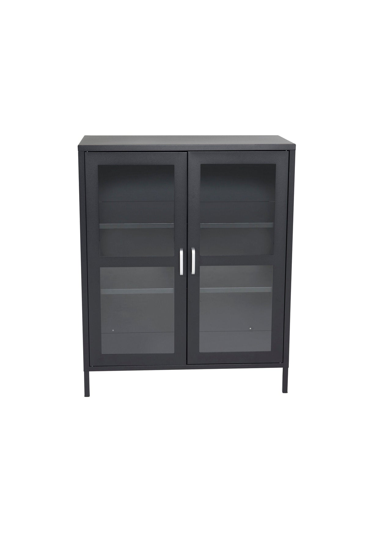 Acero Schrank - schwarz/Stahl - Schränke - ALVAHOME