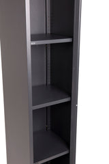 Acero Schrank - schwarz/Stahl - Schränke - ALVAHOME