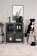 Acero Schrank - schwarz/Stahl - Schränke - ALVAHOME