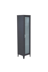 Acero Schrank - schwarz/Stahl - Schränke - ALVAHOME