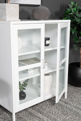 Acero Schrank - weiß/Stahl - Schränke - ALVAHOME