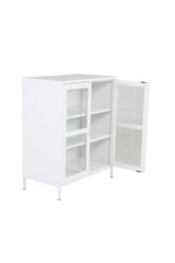 Acero Schrank - weiß/Stahl - Schränke - ALVAHOME