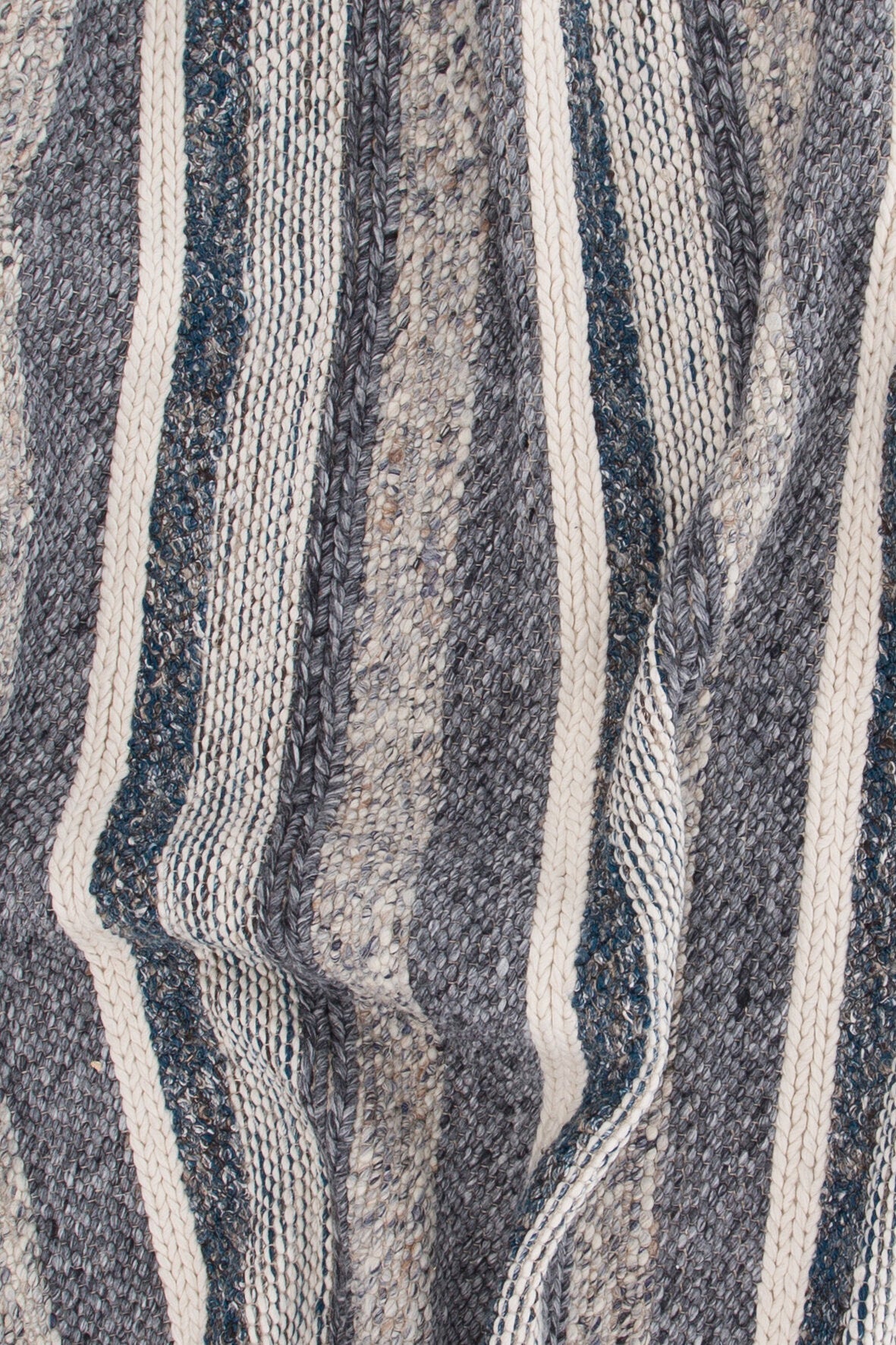 Agra Wohnzimmerteppich - blau/Wolle - Wohnzimmerteppiche - ALVAHOME