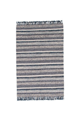 Agra Wohnzimmerteppich - blau/Wolle - Wohnzimmerteppiche - ALVAHOME