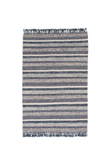 Agra Wohnzimmerteppich - blau/Wolle - Wohnzimmerteppiche - ALVAHOME