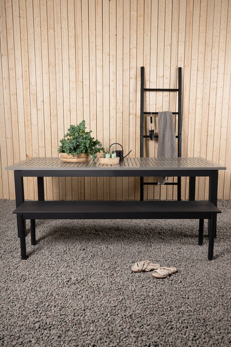 Albany Outdoor - Esstisch rechteckig - dunkelgrau/Aintwood - Outdoor - Esstische (rechteckig) - ALVAHOME