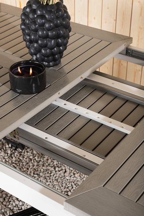 Albany Outdoor - Esstisch rechteckig - weiß/Aintwood - Outdoor - Esstische (rechteckig) - ALVAHOME