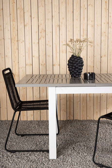 Albany Outdoor - Esstisch rechteckig - weiß/Aintwood - Outdoor - Esstische (rechteckig) - ALVAHOME