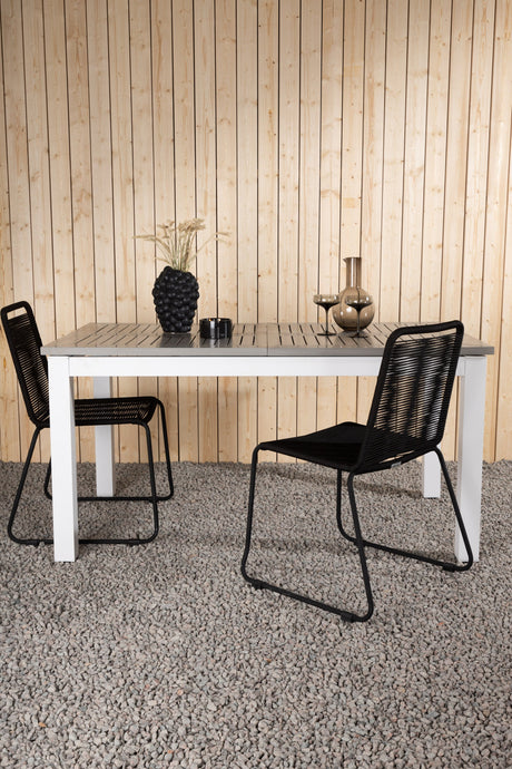 Albany Outdoor - Esstisch rechteckig - weiß/Aintwood - Outdoor - Esstische (rechteckig) - ALVAHOME
