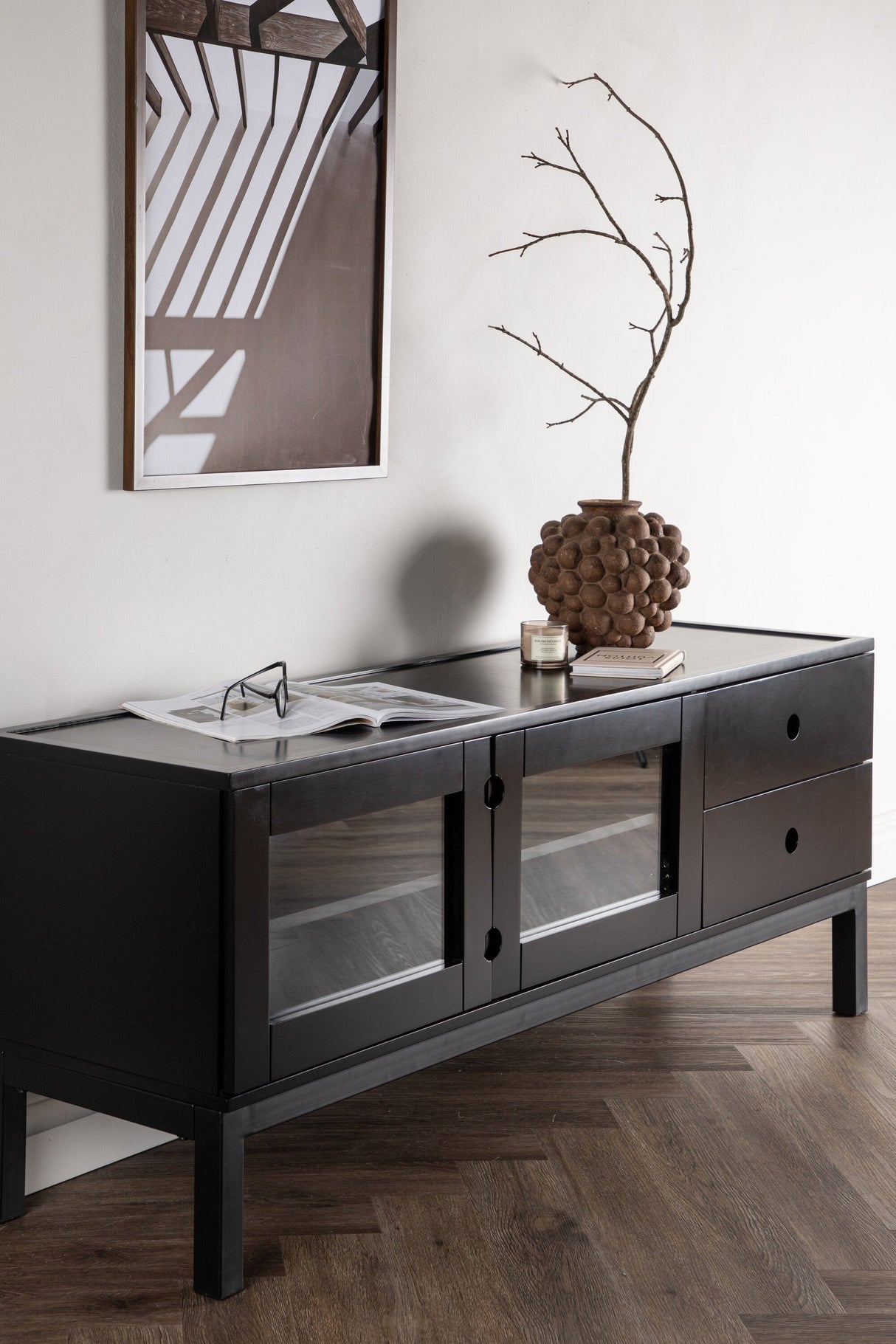 Alcoa Kommode - schwarz/MDF - Kommoden - ALVAHOME