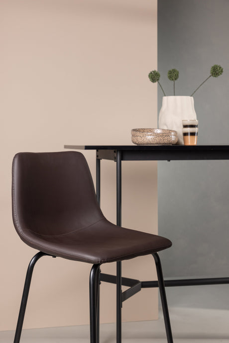 Alexi Barhocker - braun/Stahl - Barhocker - ALVAHOME