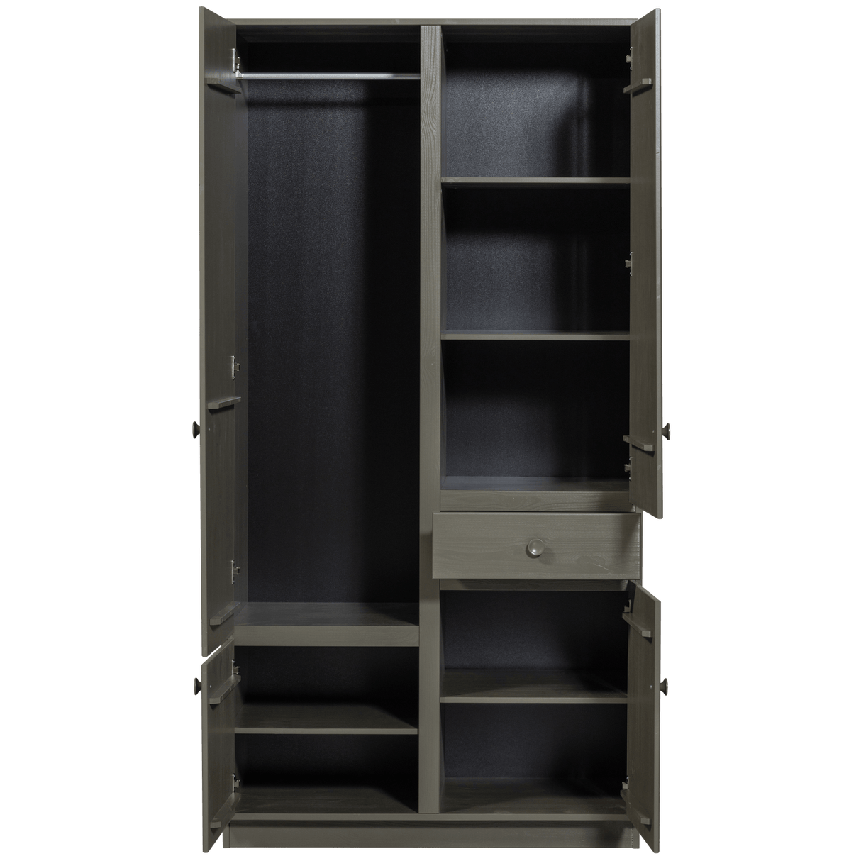 Alfie Kleiderschrank 107 cm - wald/Kiefer [fsc] - Kleiderschränke - ALVAHOME