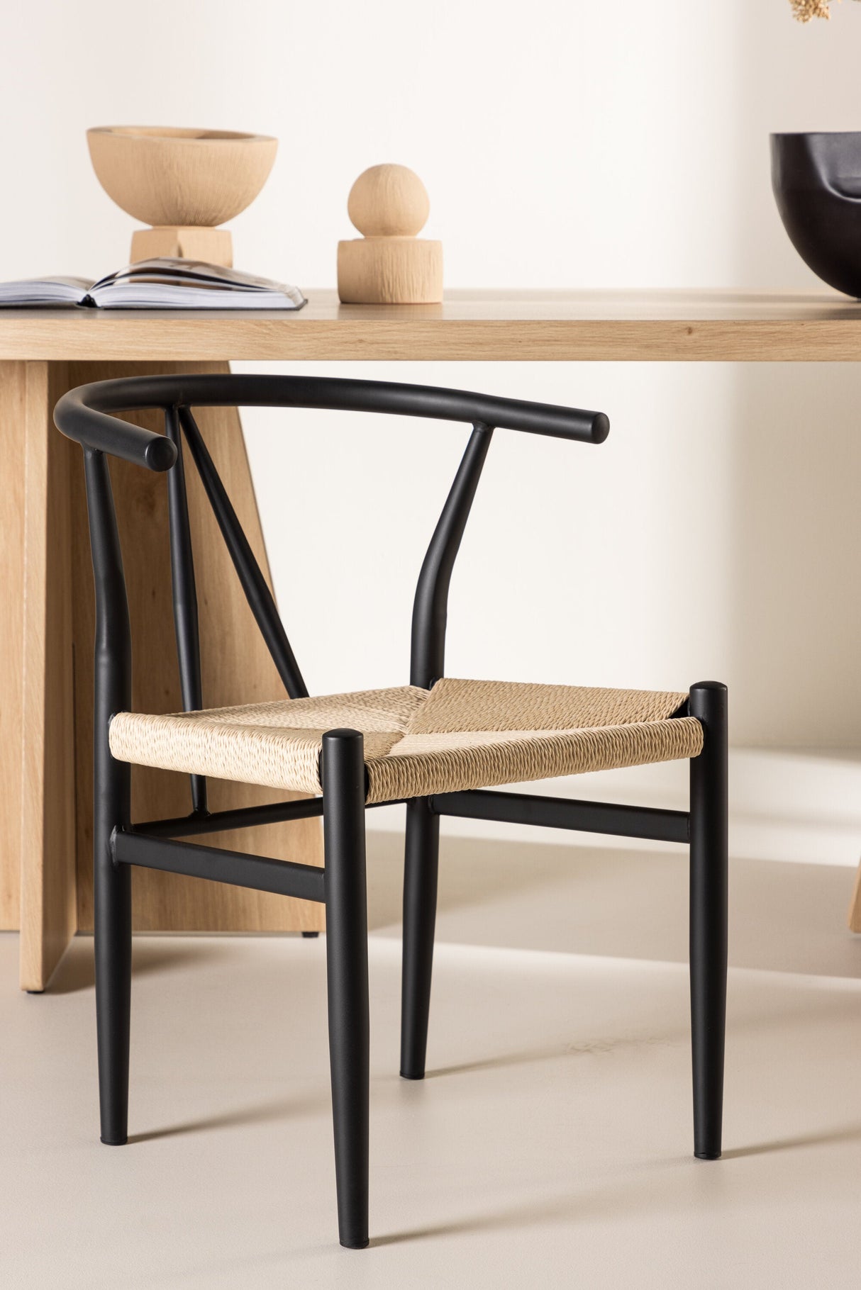 Alfons Esszimmerstuhl - schwarz/Stahl - Essstühle - ALVAHOME