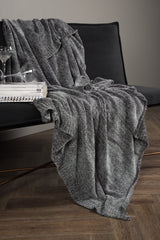 Ally Decke - dunkelgrau/Polyester - Decken - ALVAHOME