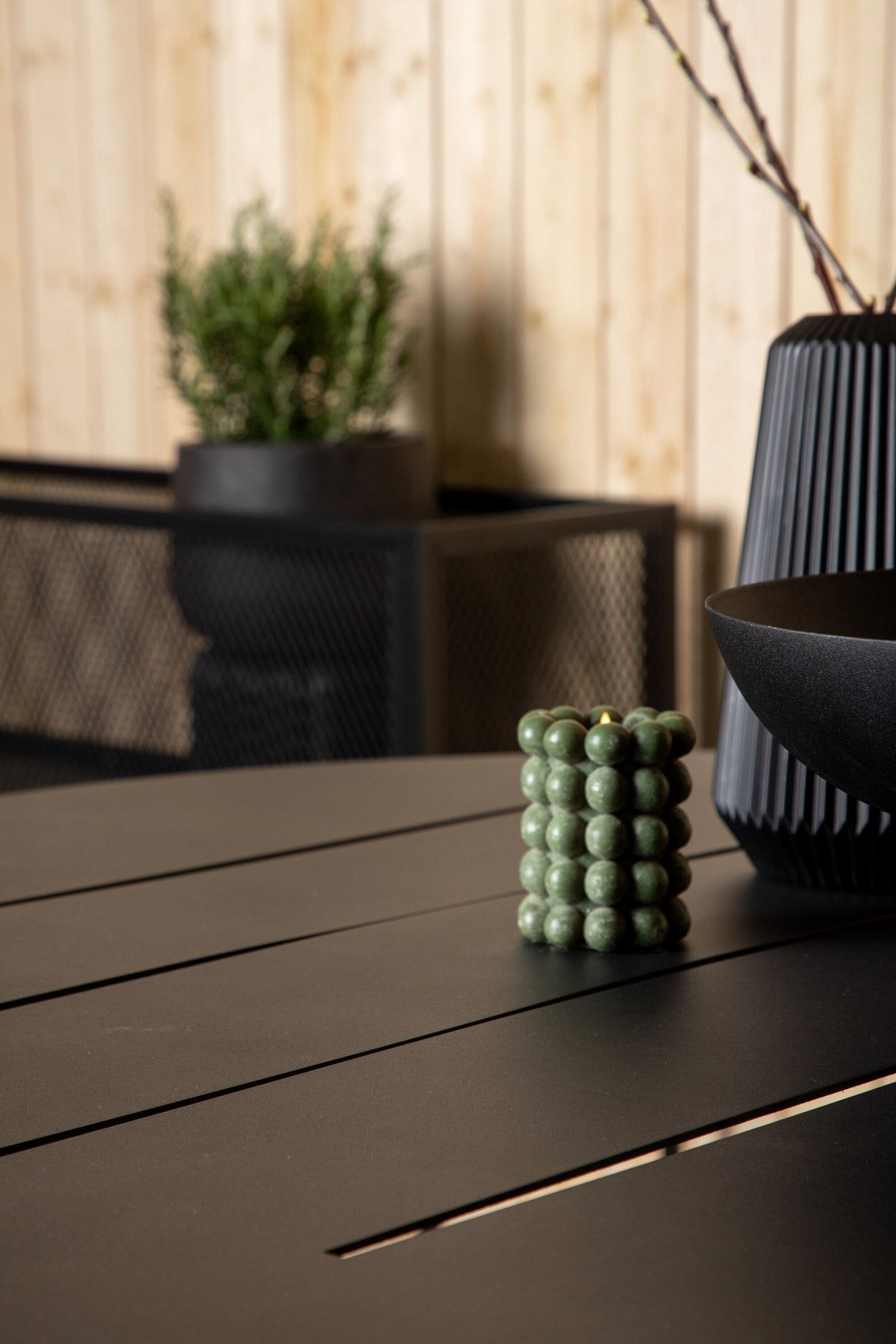 Alma Outdoor - Esstisch rund - schwarz/Aluminum - Outdoor - Esstische (rund) - ALVAHOME