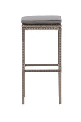 Alo Outdoor - Barhocker - grau/Weidengeflecht - Outdoor - Barhocker - ALVAHOME