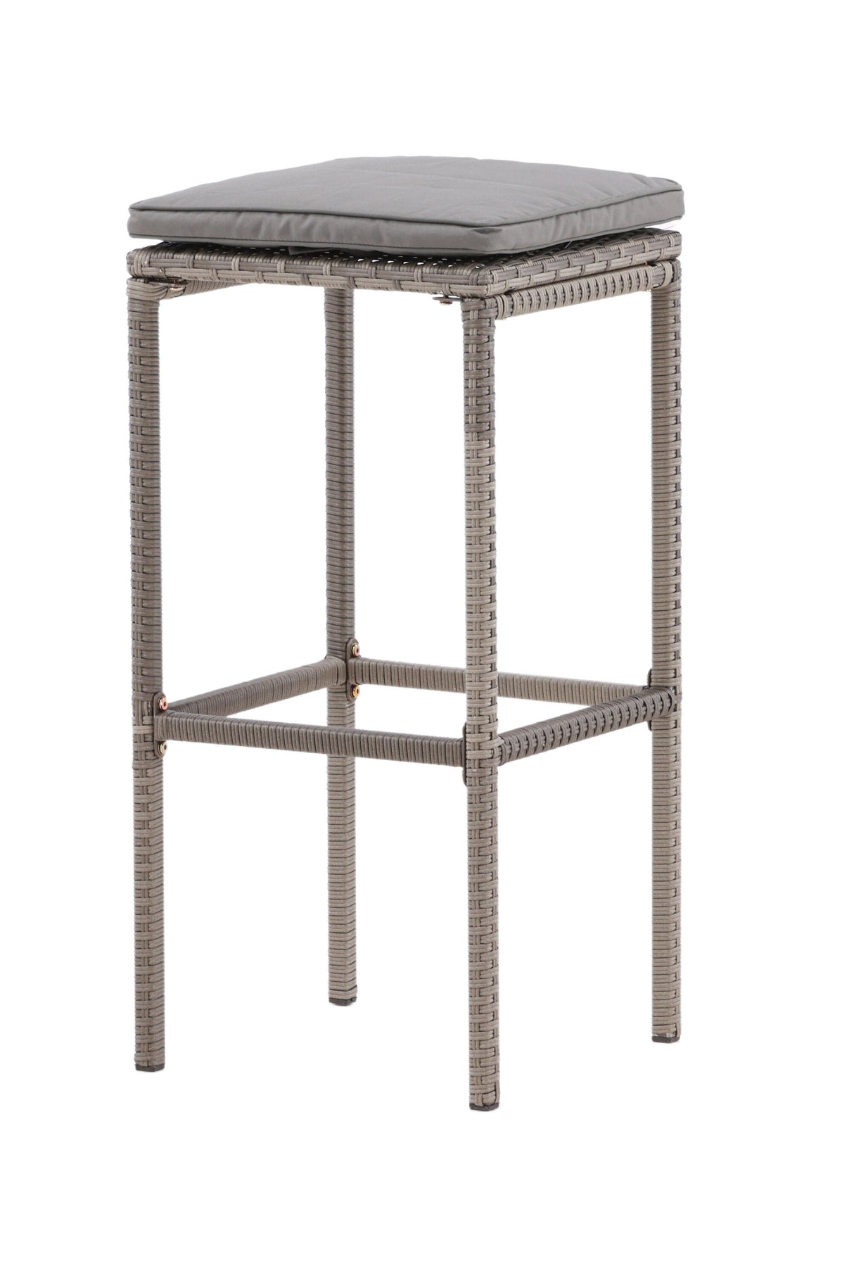 Alo Outdoor - Barhocker - grau/Weidengeflecht - Outdoor - Barhocker - ALVAHOME