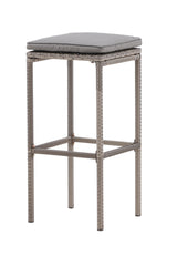 Alo Outdoor - Barhocker - grau/Weidengeflecht - Outdoor - Barhocker - ALVAHOME