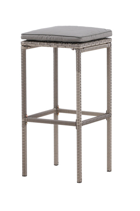 Alo Outdoor - Barhocker - grau/Weidengeflecht - Outdoor - Barhocker - ALVAHOME