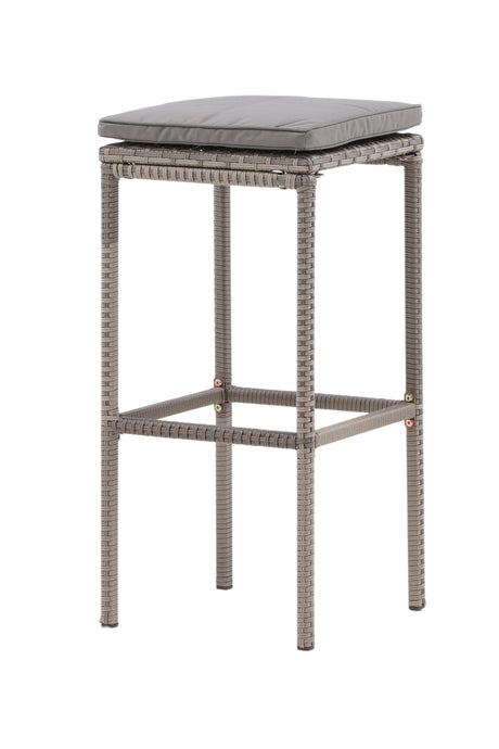 Alo Outdoor - Barhocker - grau/Weidengeflecht - Outdoor - Barhocker - ALVAHOME