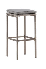 Alo Outdoor - Barhocker - grau/Weidengeflecht - Outdoor - Barhocker - ALVAHOME