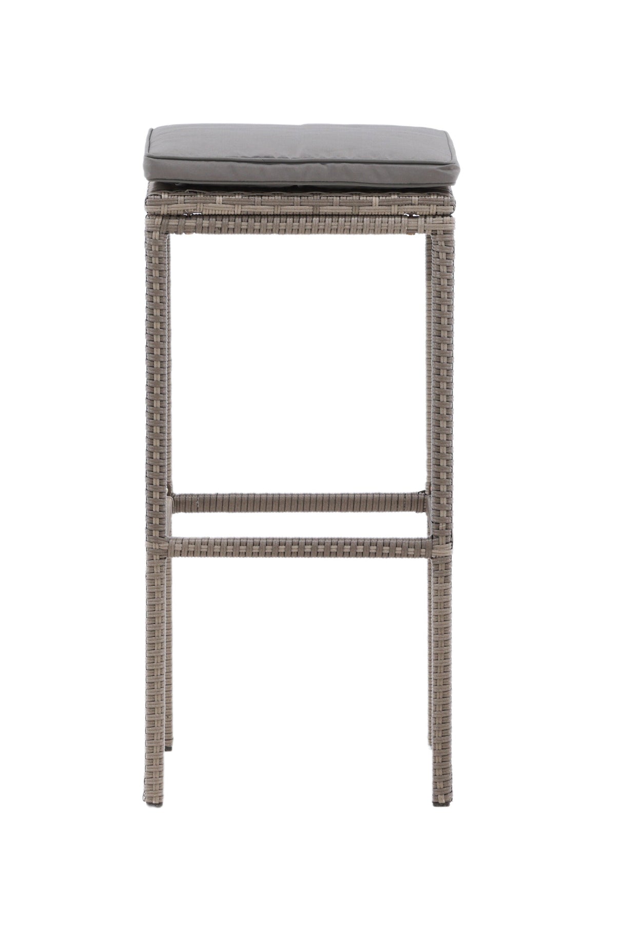 Alo Outdoor - Barhocker - grau/Weidengeflecht - Outdoor - Barhocker - ALVAHOME