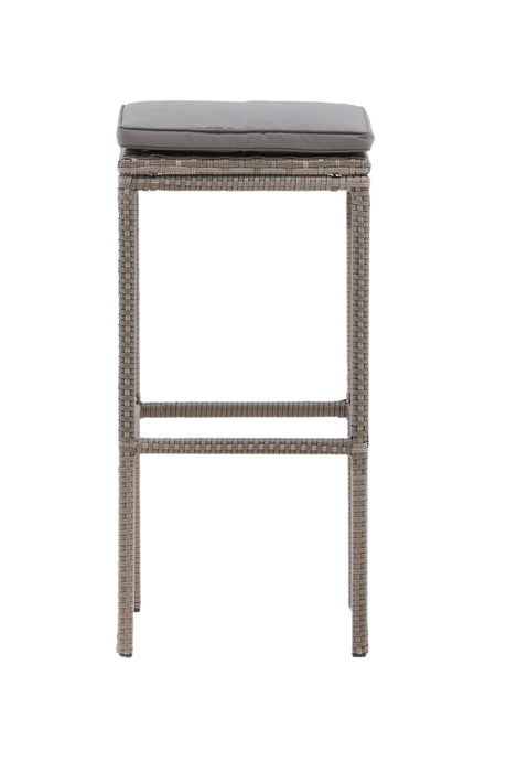 Alo Outdoor - Barhocker - grau/Weidengeflecht - Outdoor - Barhocker - ALVAHOME