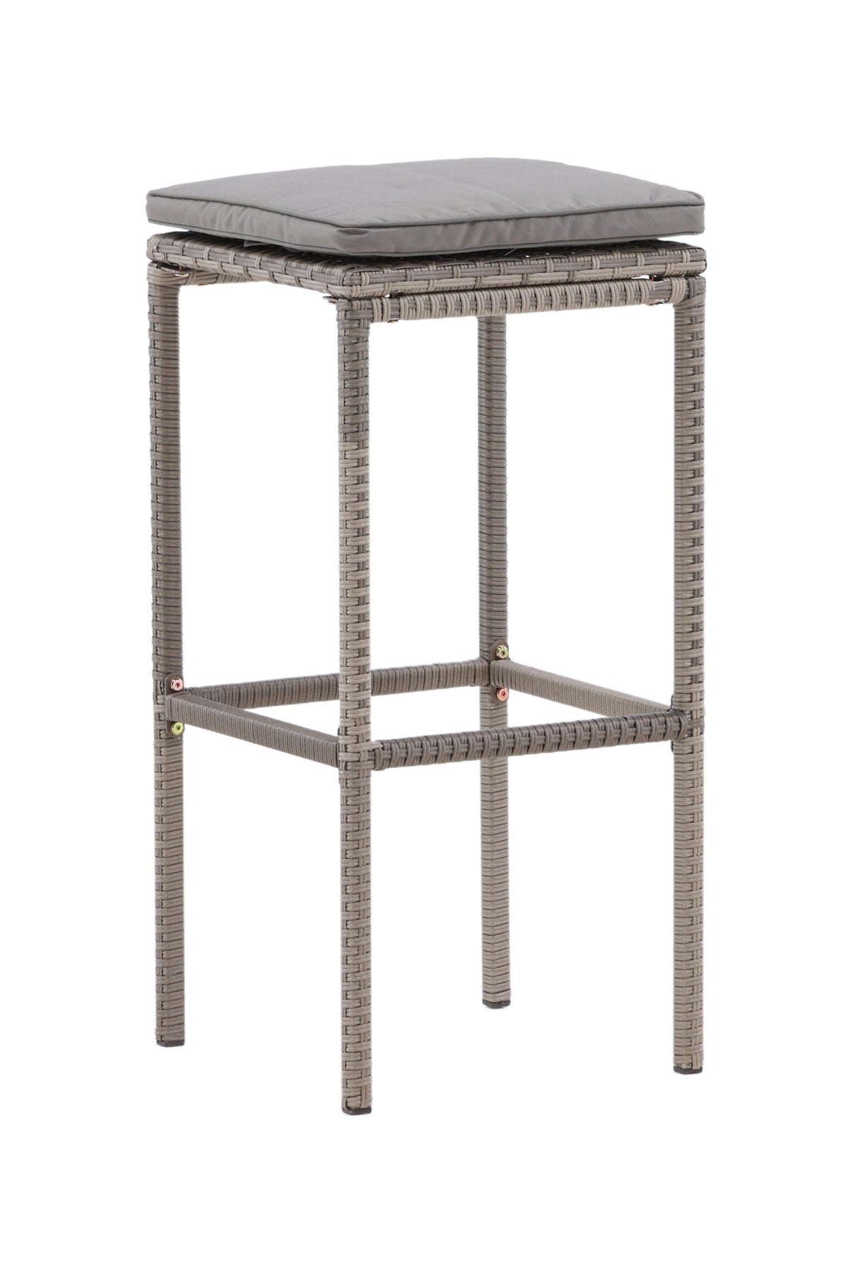 Alo Outdoor - Barhocker - grau/Weidengeflecht - Outdoor - Barhocker - ALVAHOME