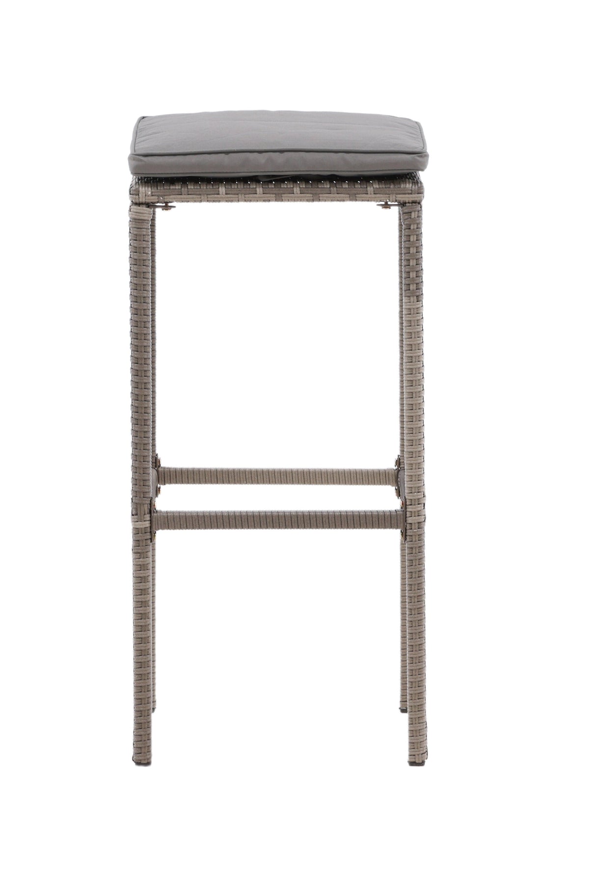 Alo Outdoor - Barhocker - grau/Weidengeflecht - Outdoor - Barhocker - ALVAHOME