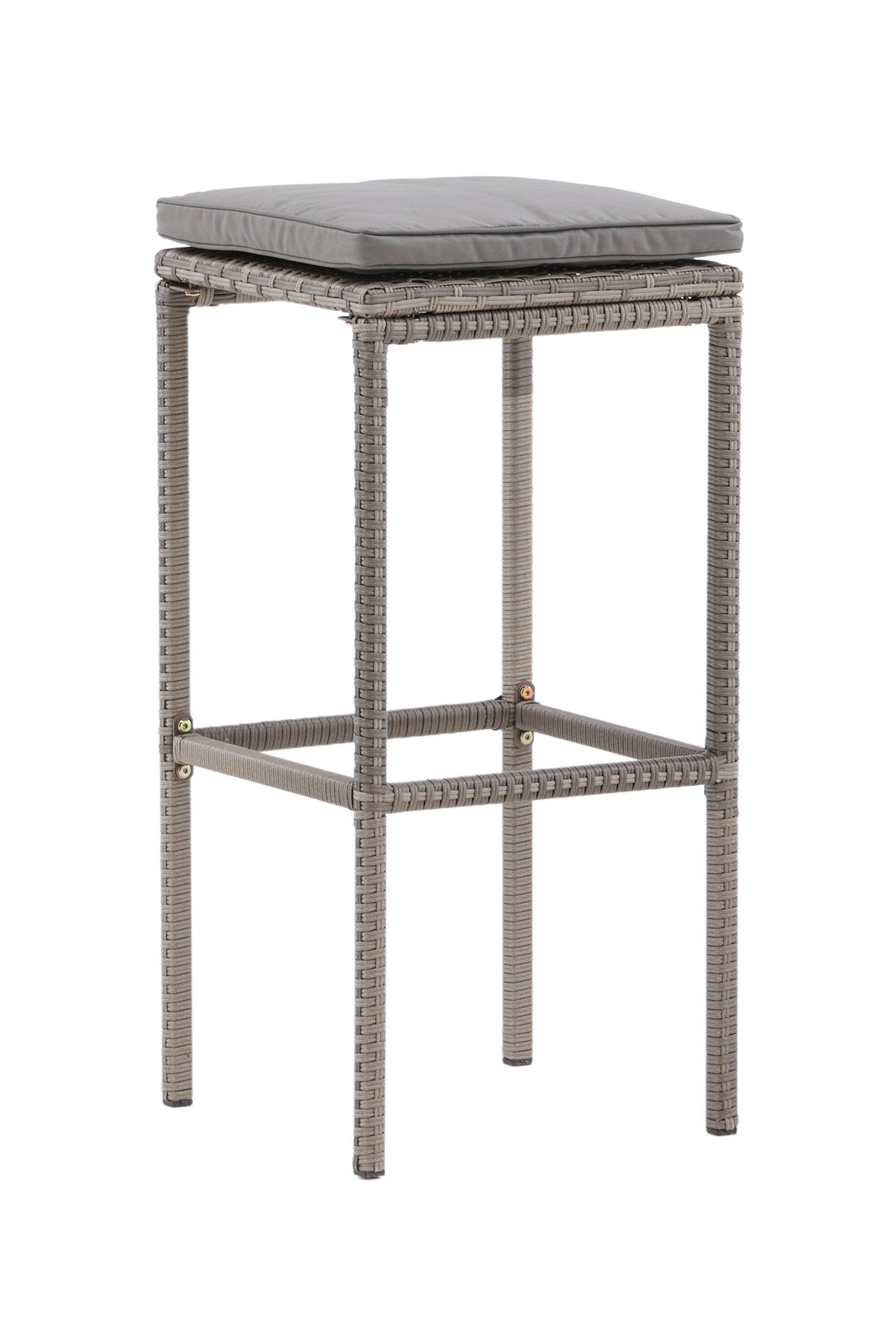 Alo Outdoor - Barhocker - grau/Weidengeflecht - Outdoor - Barhocker - ALVAHOME