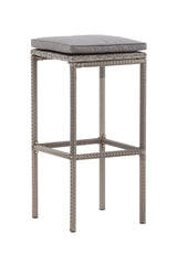 Alo Outdoor - Barhocker - grau/Weidengeflecht - Outdoor - Barhocker - ALVAHOME