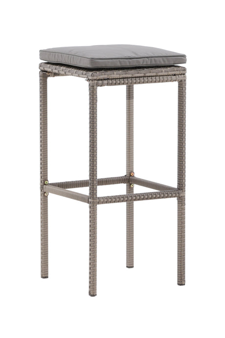 Alo Outdoor - Barhocker - grau/Weidengeflecht - Outdoor - Barhocker - ALVAHOME