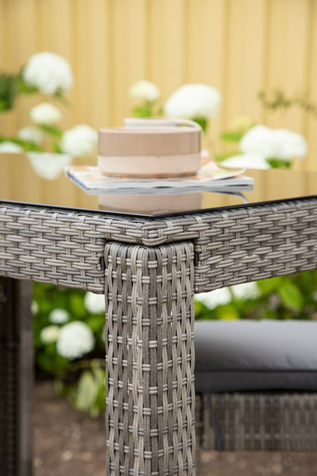 Alo Outdoor - Bartisch - grau/Weidengeflecht - Outdoor - Bartische - ALVAHOME