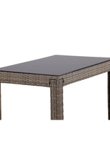 Alo Outdoor - Bartisch - grau/Weidengeflecht - Outdoor - Bartische - ALVAHOME