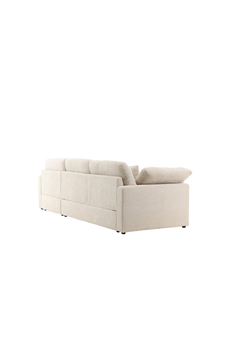 Amalfi Ecksofa - beige/Polyester - Chaiselongue Sofas - ALVAHOME