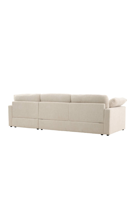 Amalfi Ecksofa - beige/Polyester - Chaiselongue Sofas - ALVAHOME