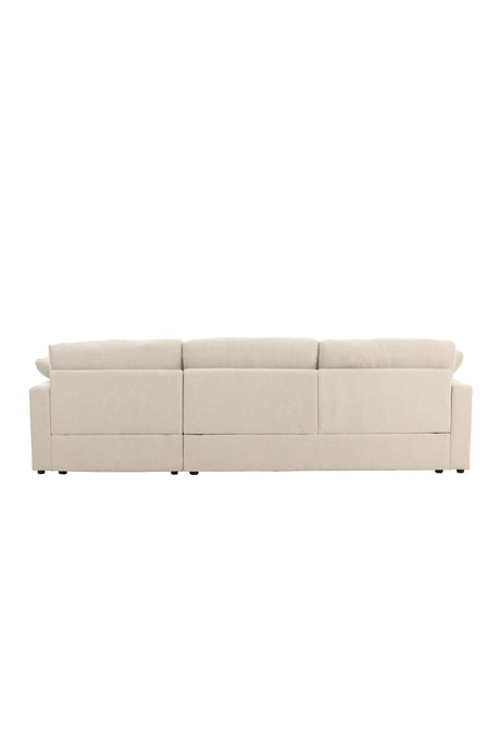 Amalfi Ecksofa - beige/Polyester - Chaiselongue Sofas - ALVAHOME