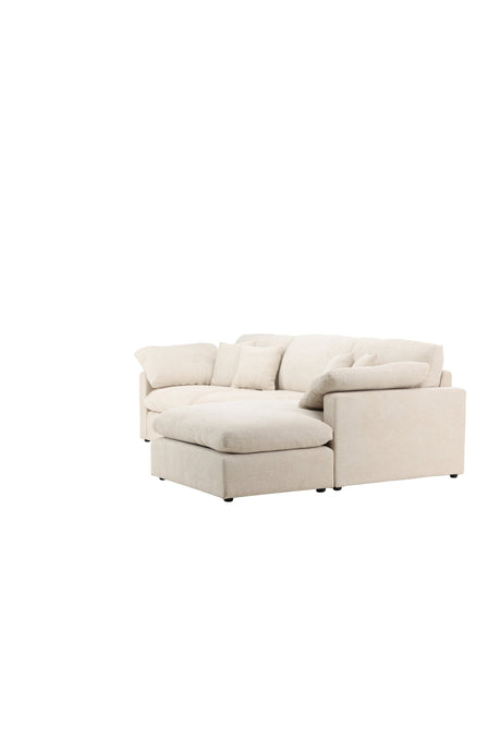 Amalfi Ecksofa - beige/Polyester - Chaiselongue Sofas - ALVAHOME
