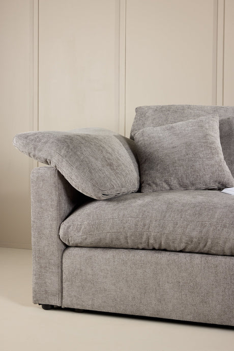 Amalfi Ecksofa - dunkelgrau/Polyester - Chaiselongue Sofas - ALVAHOME