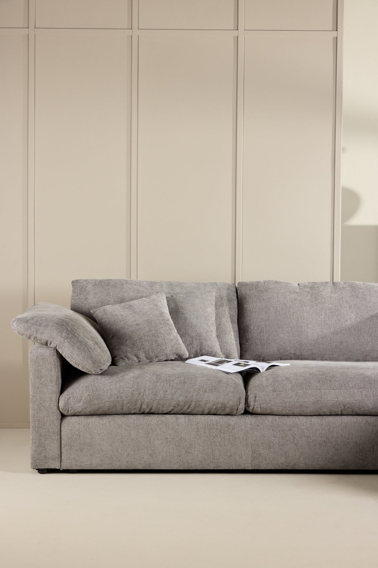 Amalfi Ecksofa - dunkelgrau/Polyester - Chaiselongue Sofas - ALVAHOME
