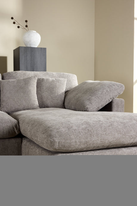 Amalfi Ecksofa - dunkelgrau/Polyester - Chaiselongue Sofas - ALVAHOME