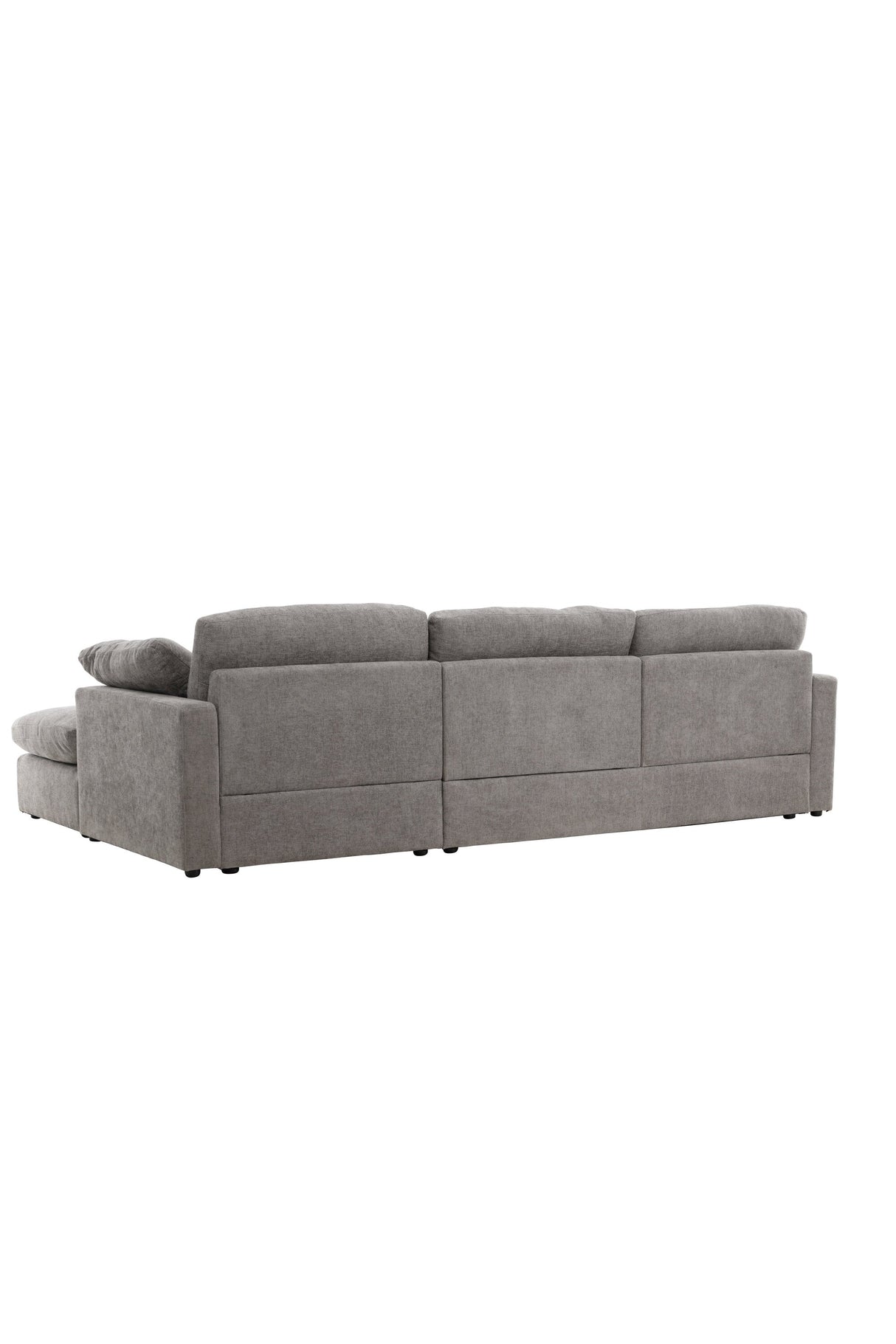 Amalfi Ecksofa - dunkelgrau/Polyester - Chaiselongue Sofas - ALVAHOME