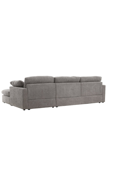 Amalfi Ecksofa - dunkelgrau/Polyester - Chaiselongue Sofas - ALVAHOME