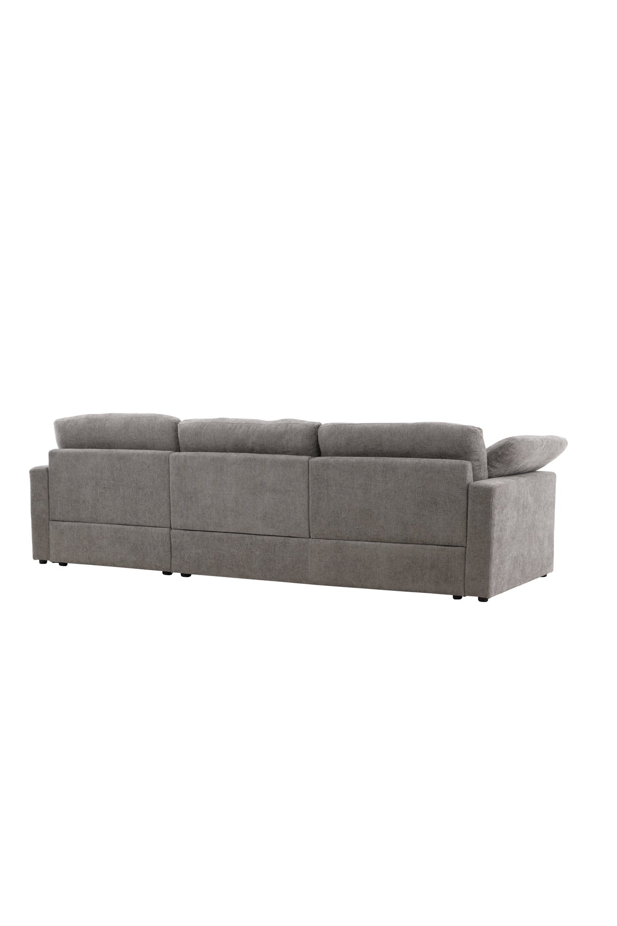 Amalfi Ecksofa - dunkelgrau/Polyester - Chaiselongue Sofas - ALVAHOME