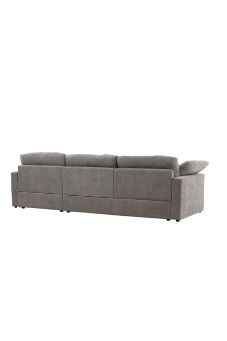 Amalfi Ecksofa - dunkelgrau/Polyester - Chaiselongue Sofas - ALVAHOME