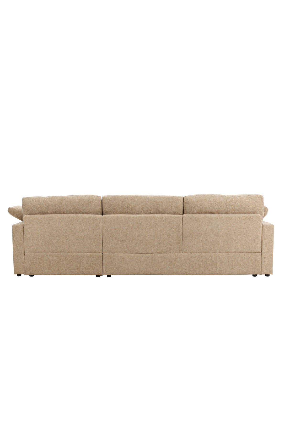 Amalfi Ecksofa - sand/Polyester - Chaiselongue Sofas - ALVAHOME