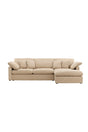 Amalfi Ecksofa - sand/Polyester - Chaiselongue Sofas - ALVAHOME
