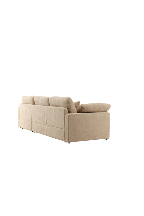 Amalfi Ecksofa - sand/Polyester - Chaiselongue Sofas - ALVAHOME