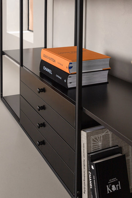 Amarillo Schrank - schwarz/MDF - Schränke - ALVAHOME