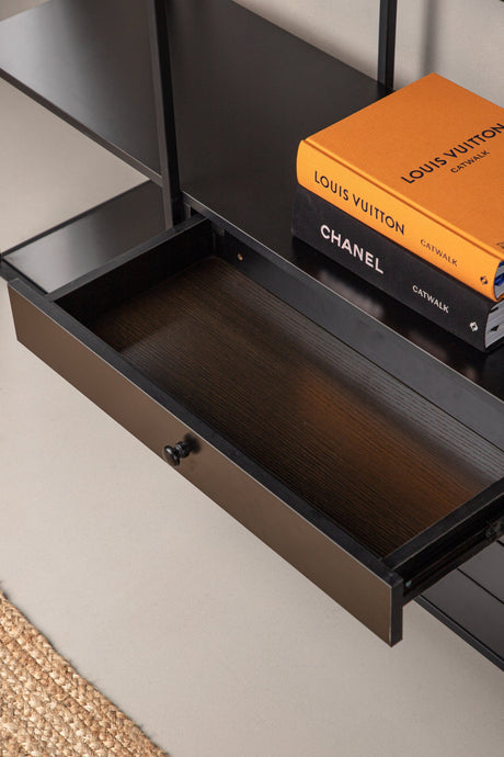 Amarillo Schrank - schwarz/MDF - Schränke - ALVAHOME
